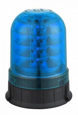 LED maják, 12-24V, 24x3W modrý, ECE R65