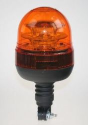 LED maják, 12-24V, 16x3W, oranžový na držák, ECE R65