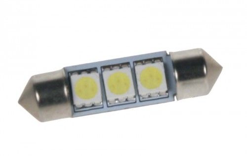 Žárovka LED sufit (36mm) bílá, 24V, 3LED/3SMD