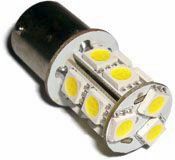 Žárovka LED BA15s bílá, 12V, 13LED/3SMD