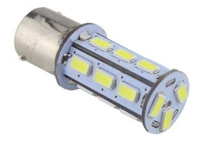 Žárovka LED 12-24V s paticí BAU15s, bílá, 18LED/5730SMD