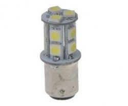 Žárovka LED BAY15d (dvouvlákno) bílá, 12V, 13LED/3SMD