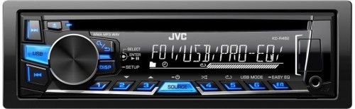 JVC KD-R462 autorádio s CD, MP3, USB,modré podsvícená tl., připoj pro Bluetooth adaptér