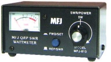 MFJ-813 QRP Wattmetr a měřič přizpůsobení (SWR, PSV, ČSV) 5W (50W)
