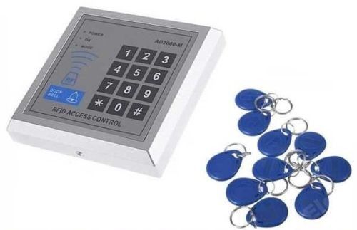 Přístupový systém s klávesnicí a RFID čtečkou + kontaktní čip 10x