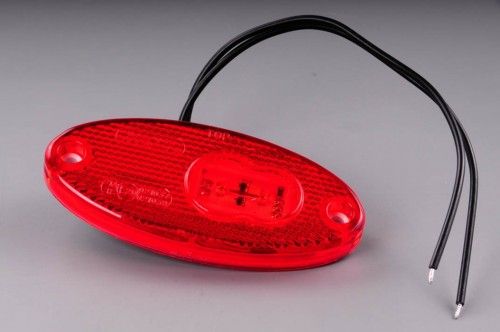 Světlo poziční W65 (310P) LED 12+24V červené