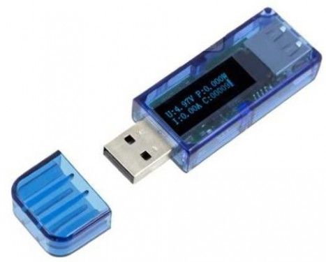 USB doktor, Voltmetr / Ampérmetr DC 3,5-13V, 0-3A