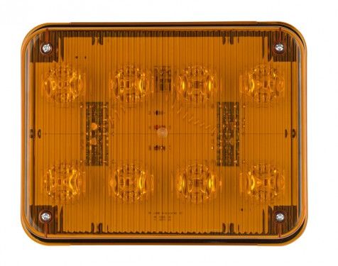 PREDATOR LED obdélníkový 12/24V, 8x 3W oranžový
