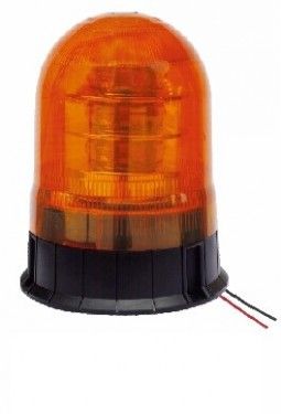 LED maják, 12-24V, 18x3W, oranžový fix, ECE R65