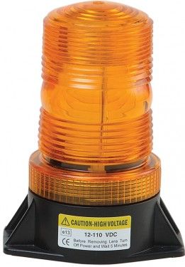 LED maják zábleskový, 9-100V, oranžový Sklad. číslo [syf-l81d]