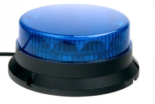 PROFI LED maják 12-24V 12x3W modrý magnet ECE R65 74x170mm