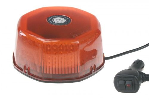 LED maják, 12-24V, oranžový, 240 LED, ECE R10, magnet