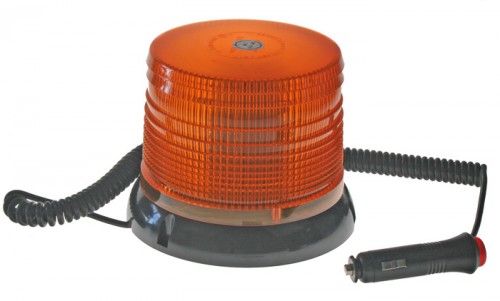 LED maják, 12-24V, oranžový magnet, homologace