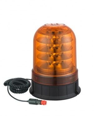 LED maják, 12-24V, 24x3W oranžový, magnet, ECE R65