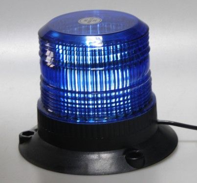 Zábleskový maják, 12-110V, modrý, ECE R10