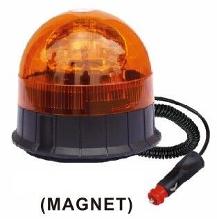 Halogen maják, 12 i 24V, oranžový magnet, ECE R65