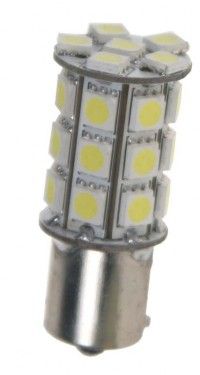 Žárovka LED BAY15d (dvouvlákno) bílá, 12V, 27LED/3SMD