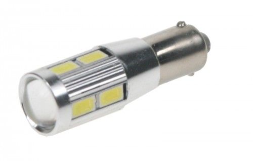 Žárovka LED BA9s bílá, 12-24V, 10LED/5730SMD