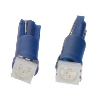 Žárovka LED T5 modrá, 12V, 1LED/3SMD