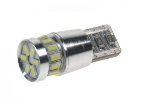 Žárovka LED T10 bílá, 12V, 18LED/3014SMD