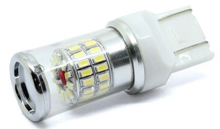 Žárovka TURBO LED T20 (7443) bílá, 12-24V, 48W