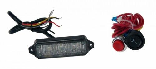 MINI PREDATOR 3x1W LED, 12-24V, oranžový, ECE R10