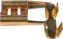 Faston-zdířka 6,3mm úhlová,neizol.pro kab.1-1,5mm2