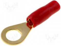 Kabelové očko 6mm2/8,4mm červené GOLD