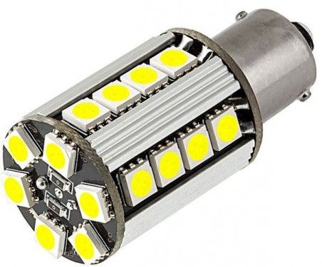 Žárovka LED Ba15S 10-30V/5W bílá, CANBUS