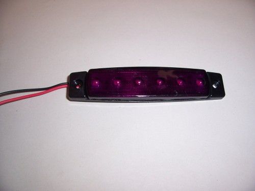 LED pozička 6 LED 12V - fialová