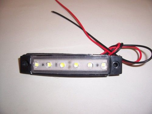 LED pozička 6 LED 24V - bílá