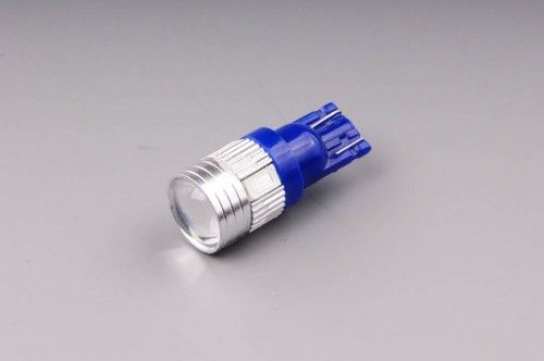 Žárovka LED 12V 5W W2,1x9,5d modrá s čočkou 6xLED 5630