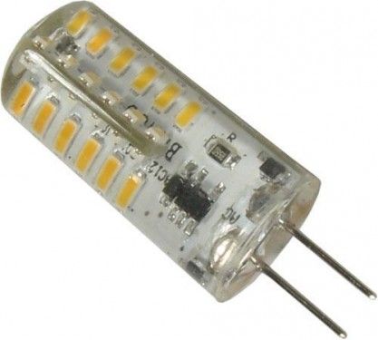 Žárovka LED G4 teplá bílá, 12V/2W, 48x SMD3014, silikonový obal