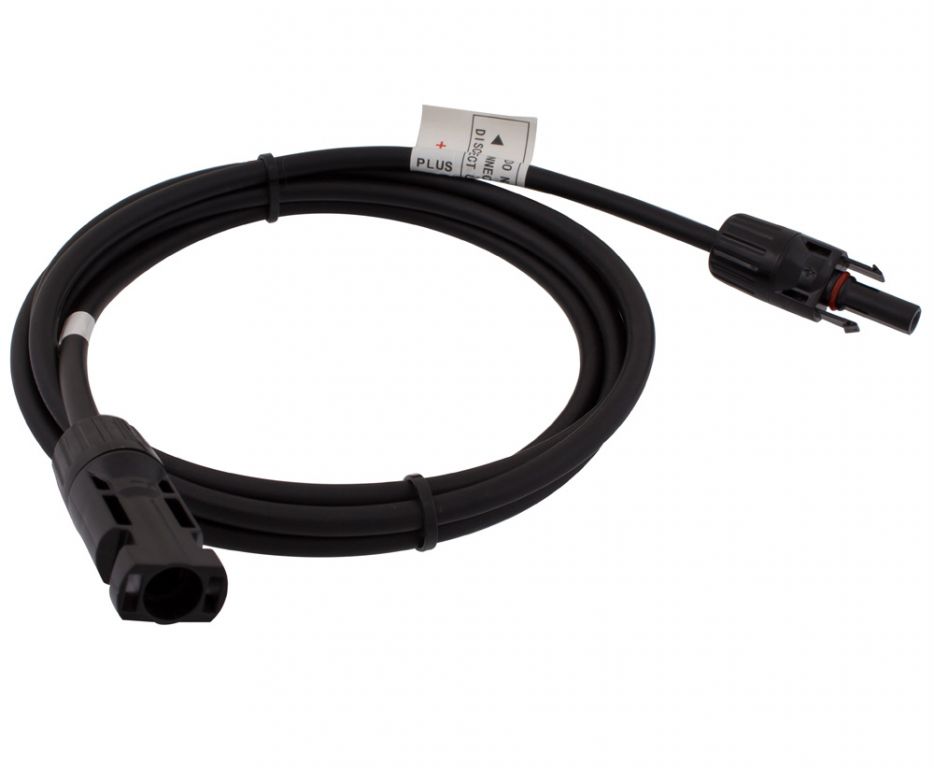 4mm2; Cable: solar; MC4-MC4; PIN:1; 2m; plug; plug; male; female