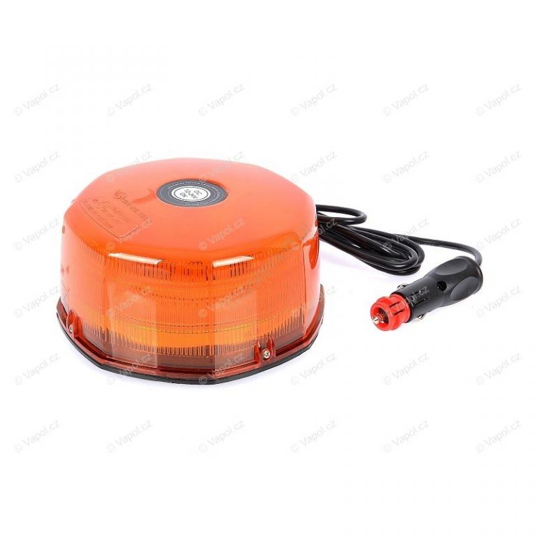 Maják oranžový 48x LED upevnění na magnet