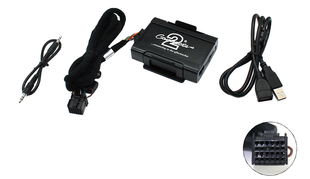 Connects2 - ovládání USB zařízení OEM rádiem Ford 5000, 6000, Jaguar