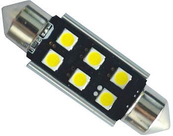 Žárovka LED SV8,5-8 sufit, 12-24V, 6xLED3030, bílá, CANBUS, délka 39mm