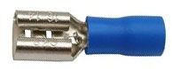 Faston-zdířka 6,3mm modrá pro kabel 1,5-2,5mm2