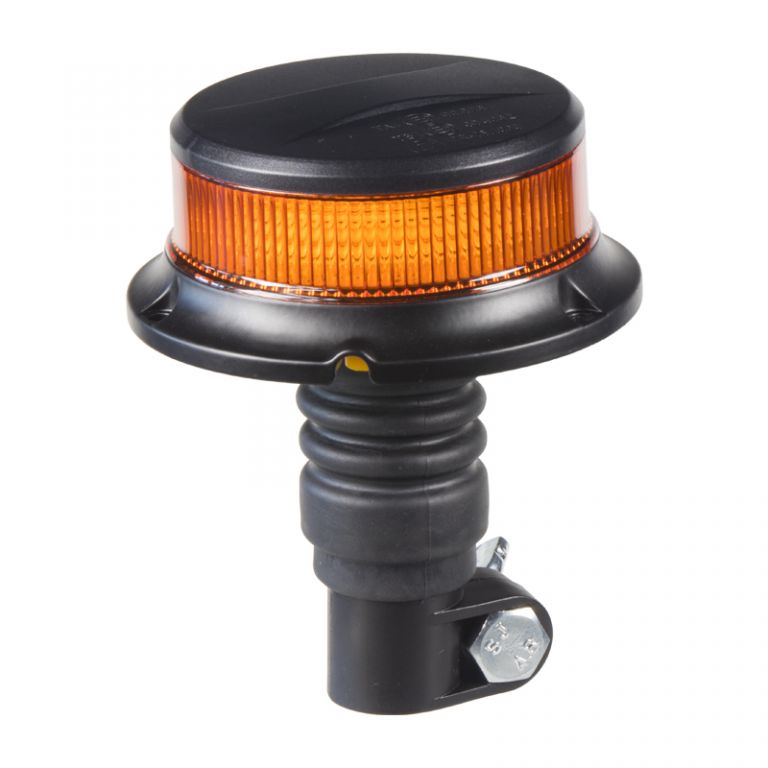 LED maják, 12-24V, 18x1W oranžový na držák, ECE R65