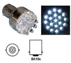 Žárovka LED 12x Ba15S 12V bílá
