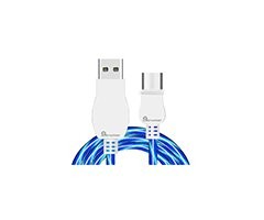 USB nabíjecí LED kabel pro Apple modrý