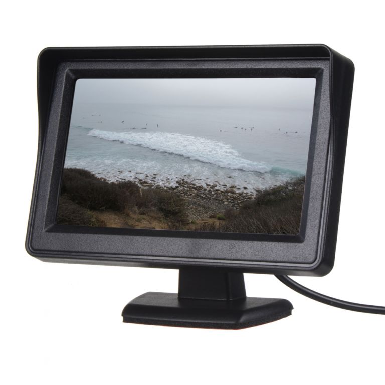 LCD monitor 4,3" černý na palubní desku