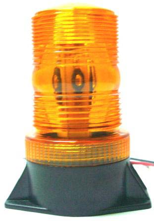 Zábleskový LED maják, 9-100V, oranžový, homologace