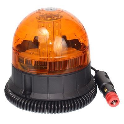 Oranžový výstražný magnetický maják LED 12-24V - kulatý