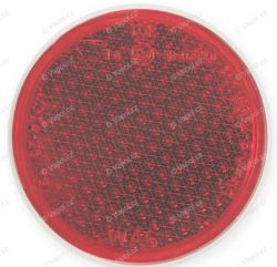 Odrazka červená FI75S (28) průměr 85 mm se šroubem