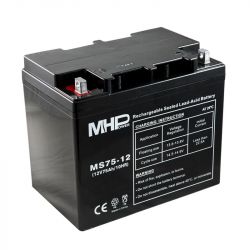 MHPower MS75-12 olověný akumulátor AGM 12V/75Ah, Terminál B4 - 8