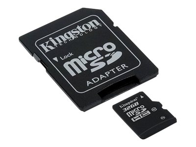 Kingston - Paměťová karta flash ( adaptér microSDHC - SD zahrnuto ) - 32 GB - Class 4 - m