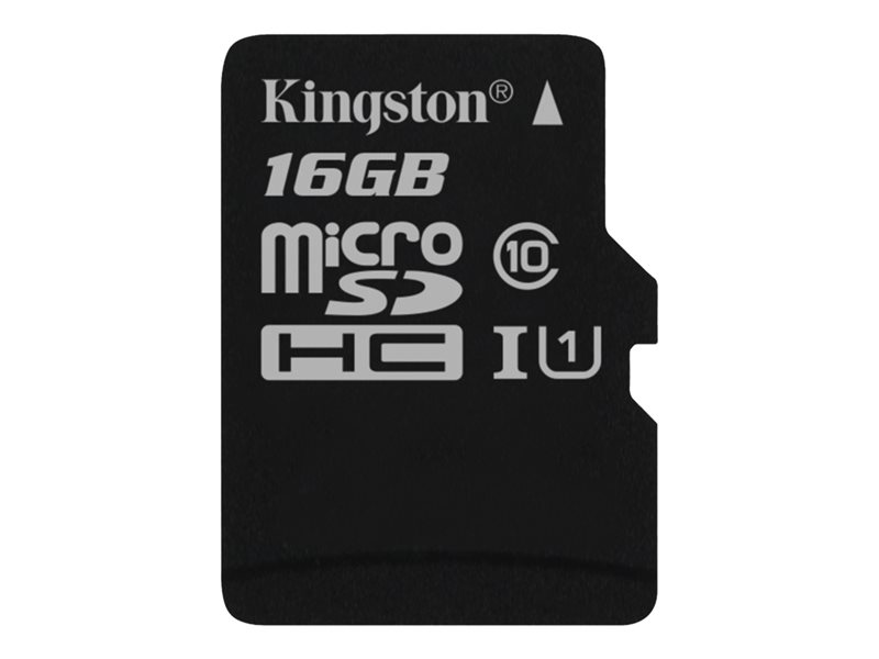 KINGSTON, 16GB microSDHC Canvas Select 80R CL10