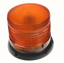 Zábleskový LED maják, 12-24V, oranžový, homologace