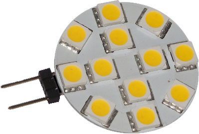 Žárovka LED-12x SMD G4 12VAC bílá